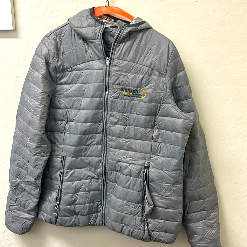 Elevate Amazon Logo Puffer Jacket 🧥 Weather Resistant